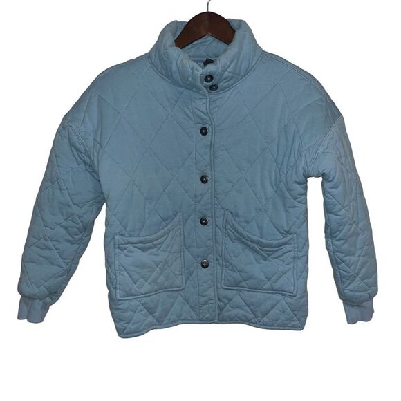 Alya Women's  Light Blue Quilted Jacket - Picture 1 of 10